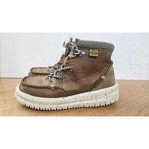 Hey Dude Boots Boys Size TD 10 Toddler Brown Leather Bradley Ankle Chukka Casual